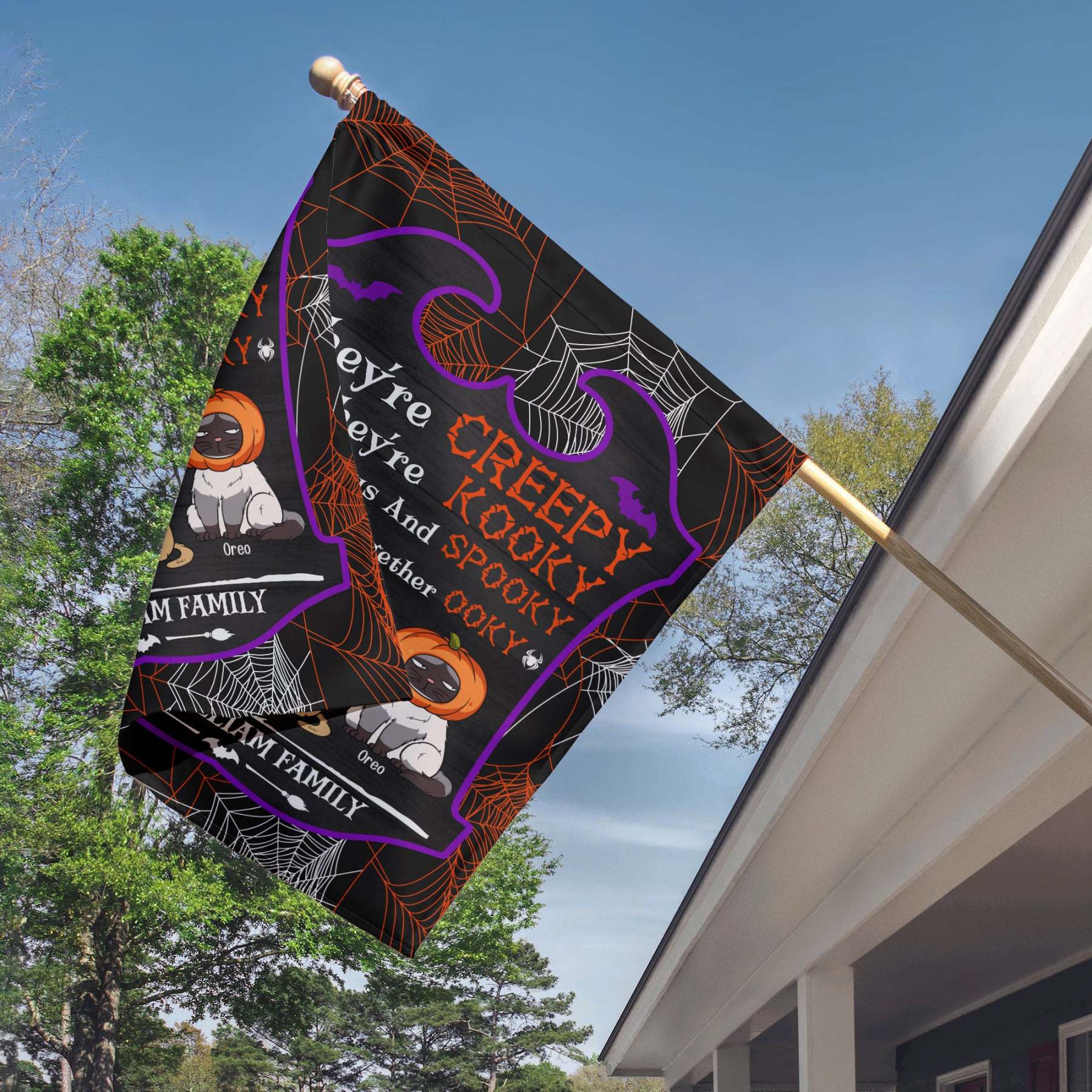 They're Creepy - Personalized Flag