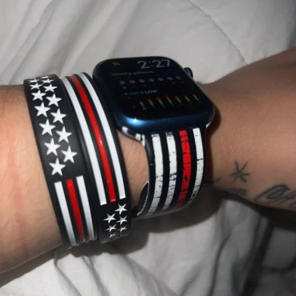 Thin Red Line Watch Band Firefighter Watch Band
