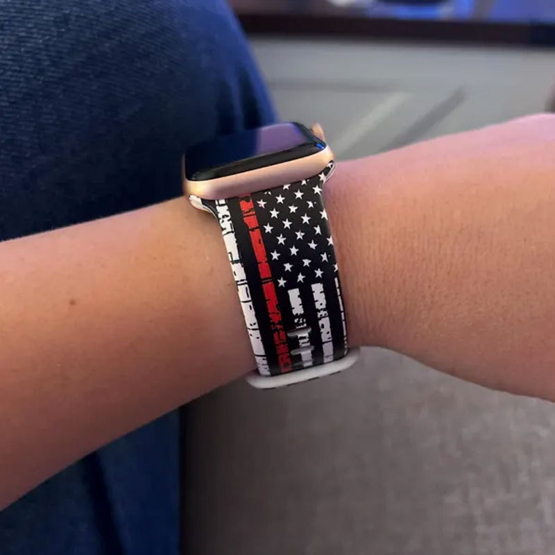 Thin Red Line Watch Band Firefighter Watch Band