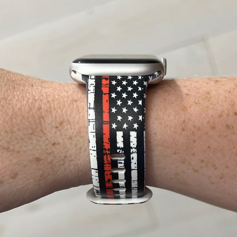 Thin Red Line Watch Band Firefighter Watch Band