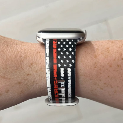 Thin Red Line Watch Band Firefighter Watch Band