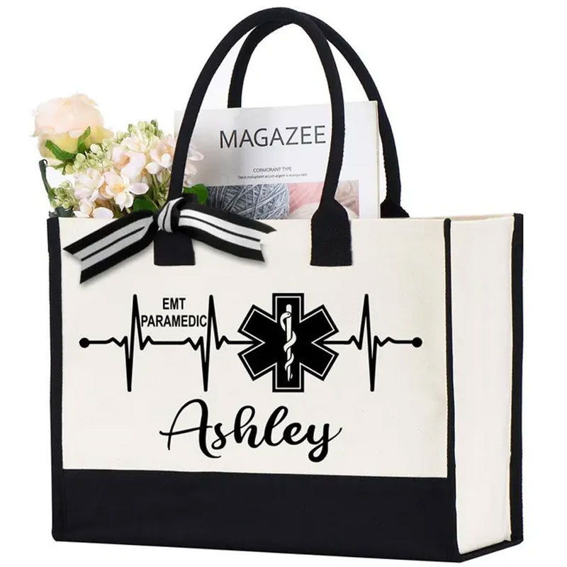 Custom EMT Paramedic Tote Bag, Best Paramedic Graduation Gift
