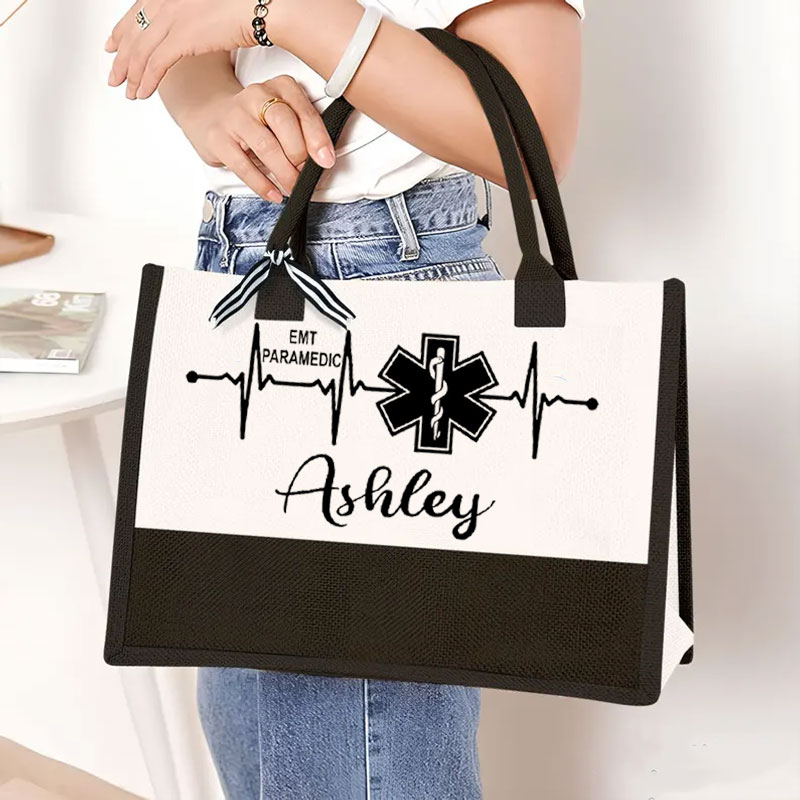 Custom EMT Paramedic Tote Bag, Best Paramedic Graduation Gift