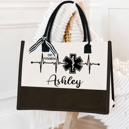 Custom EMT Paramedic Tote Bag, Best Paramedic Graduation Gift