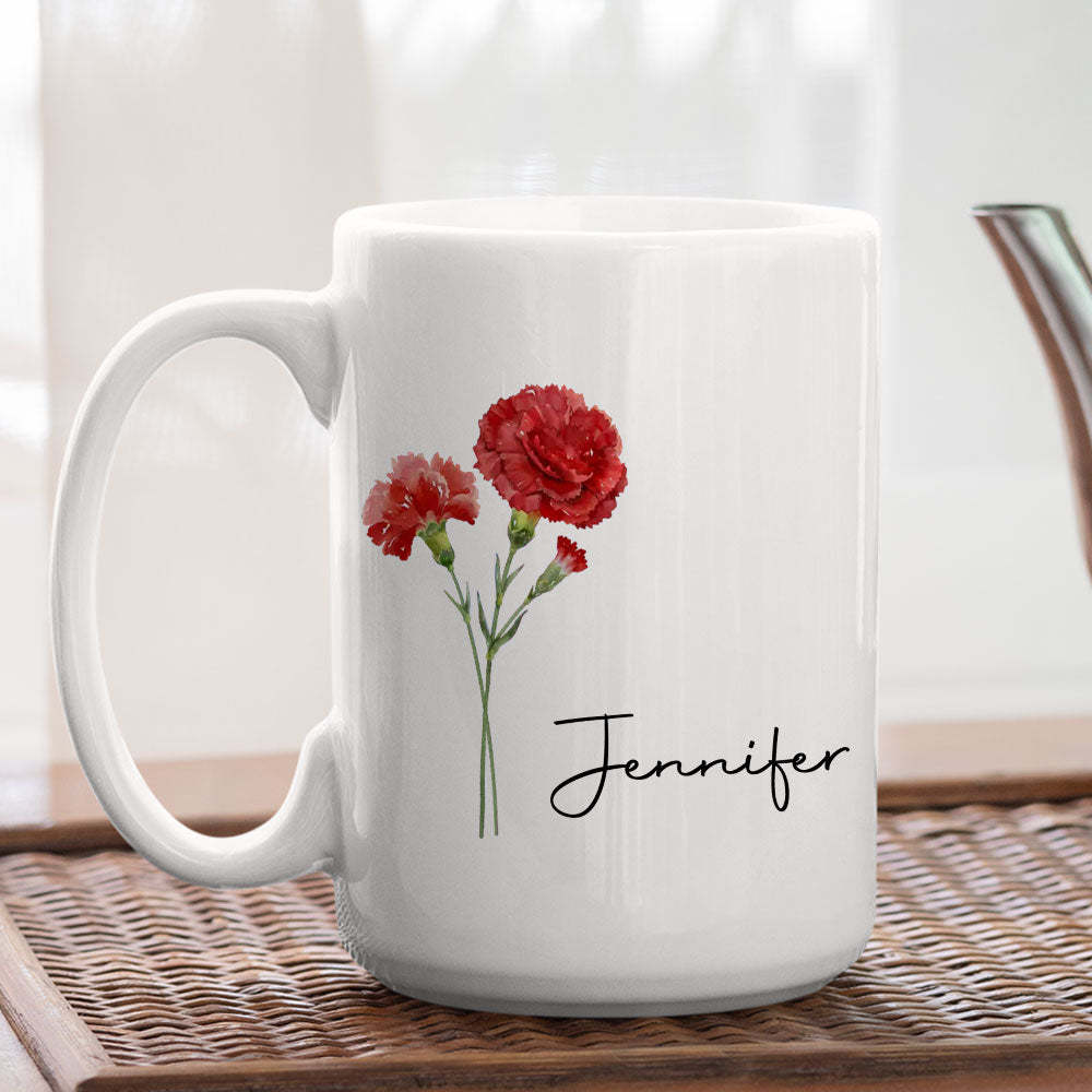 Friends Are Flowers That Never Fade - Personalized Custom Coffee Mug