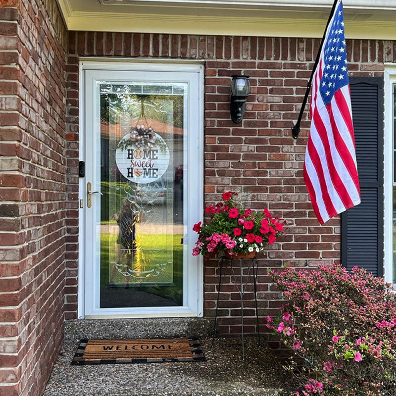 Baseball Door Hanger, Home Sweet Home Sign