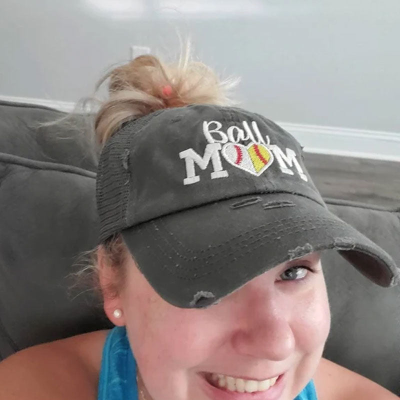Baseball Mom and Softball Mom Ball Cap Sports Mom Hat