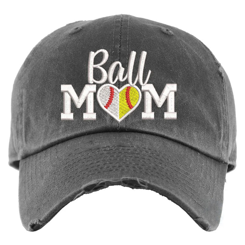 Baseball Mom and Softball Mom Ball Cap Sports Mom Hat