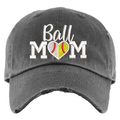 Baseball Mom and Softball Mom Ball Cap Sports Mom Hat