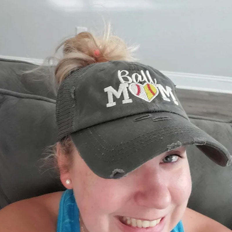 Baseball Mom and Softball Mom Ball Cap Sports Mom Hat