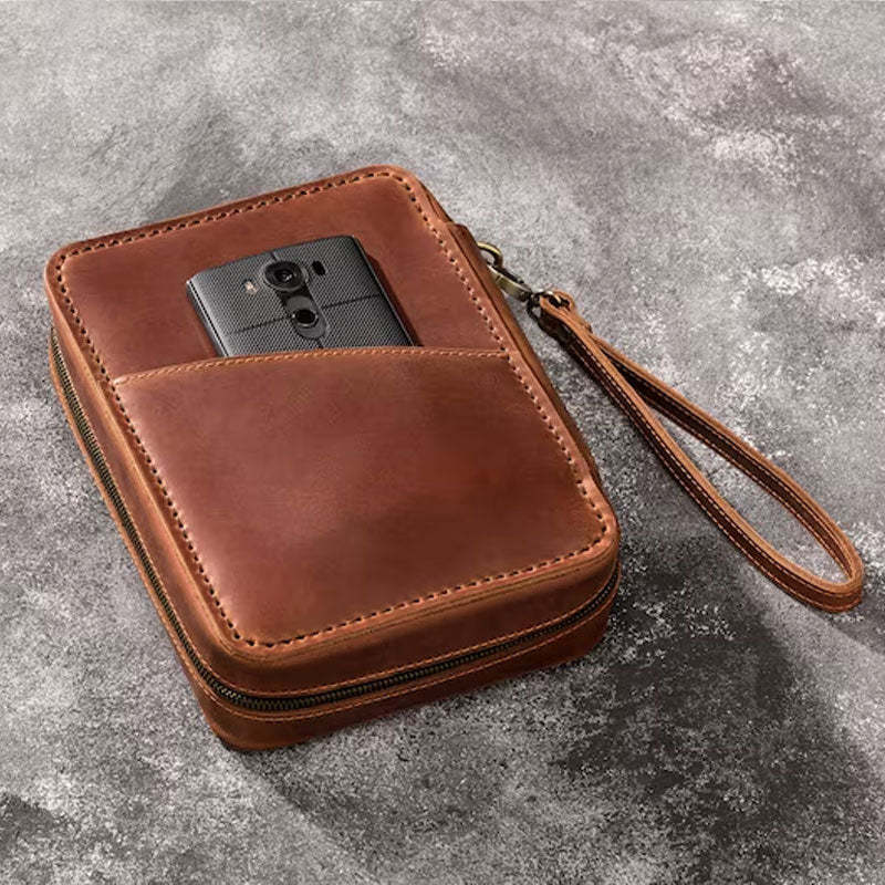 Leather Travel Cigar Box Case For Cigar Accessories