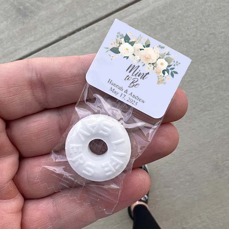 Mint to Be Wedding Favors Personalized Wedding Favor Mints Wedding Floral Favor