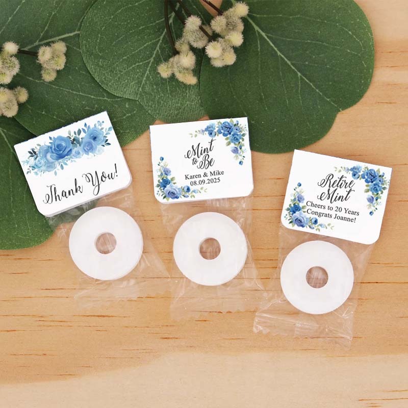 Mint to Be Wedding Favors Personalized Wedding Favor Mints Wedding Floral Favor