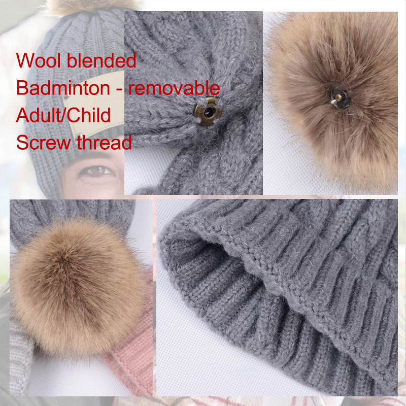 Custom Parents and Kids Knit Hat, Name Winter Hat