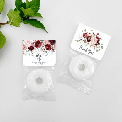 Mint to Be Wedding Favors Personalized Wedding Favor Mints Wedding Floral Favor