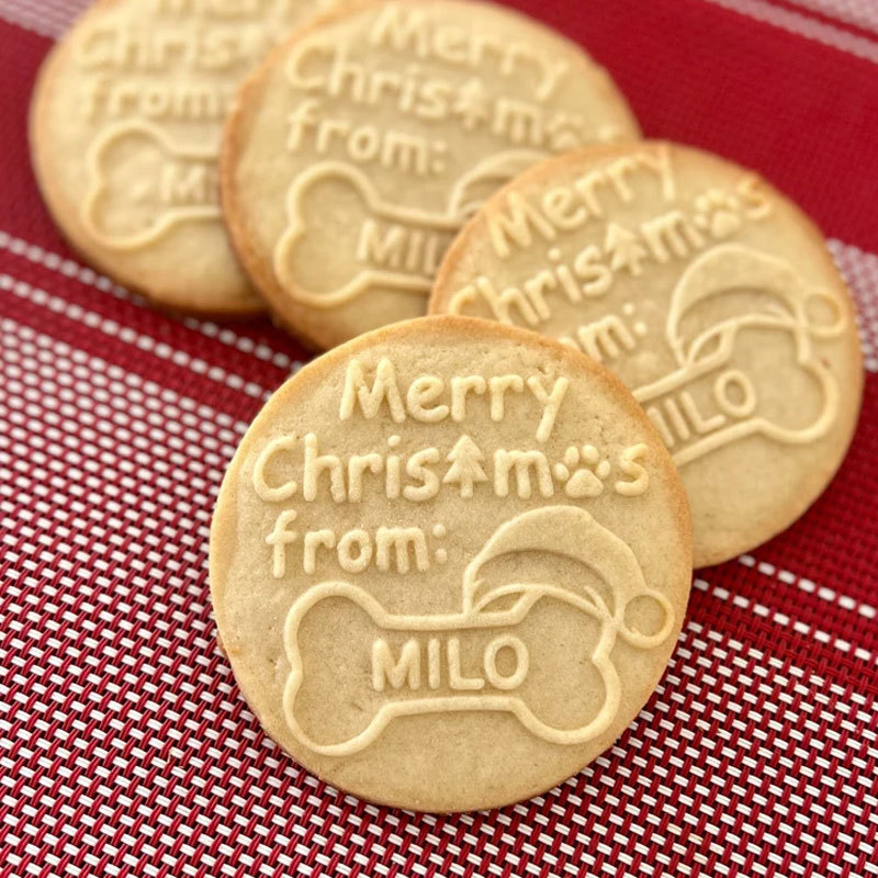 Custom Dog Name Cookie Stamp Cat Christmas Cookie Cat Stamp