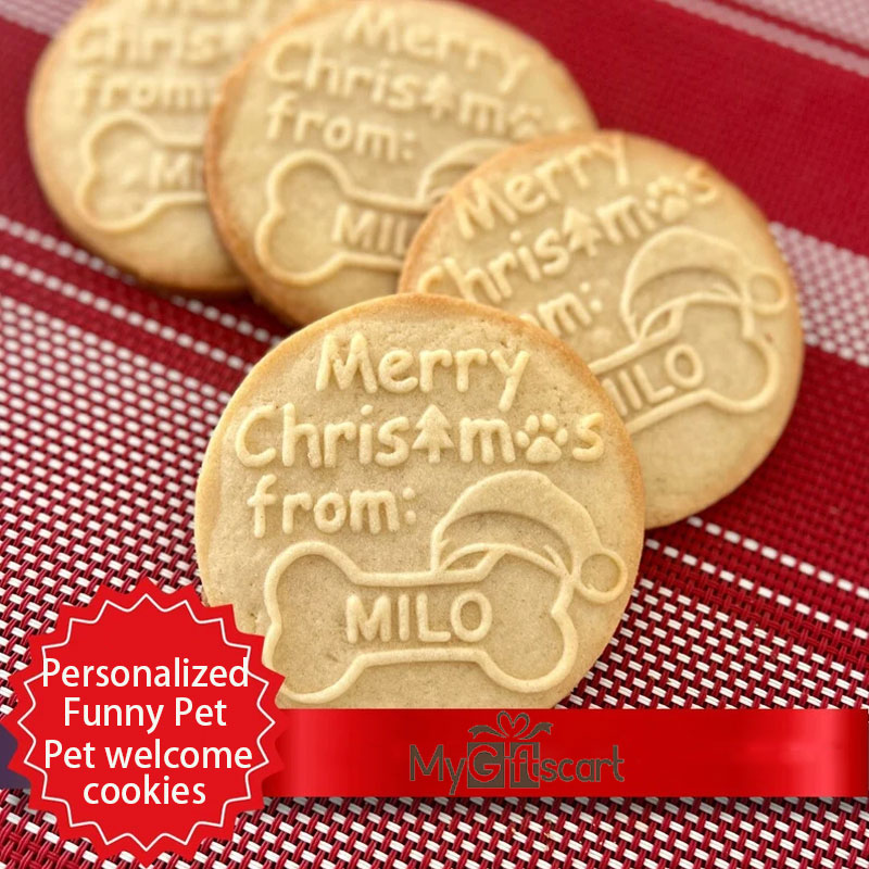 Custom Dog Name Cookie Stamp Cat Christmas Cookie Cat Stamp