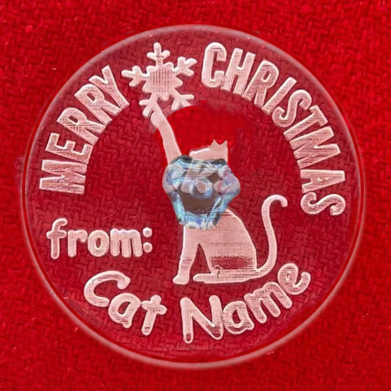 Custom Dog Name Cookie Stamp Cat Christmas Cookie Cat Stamp
