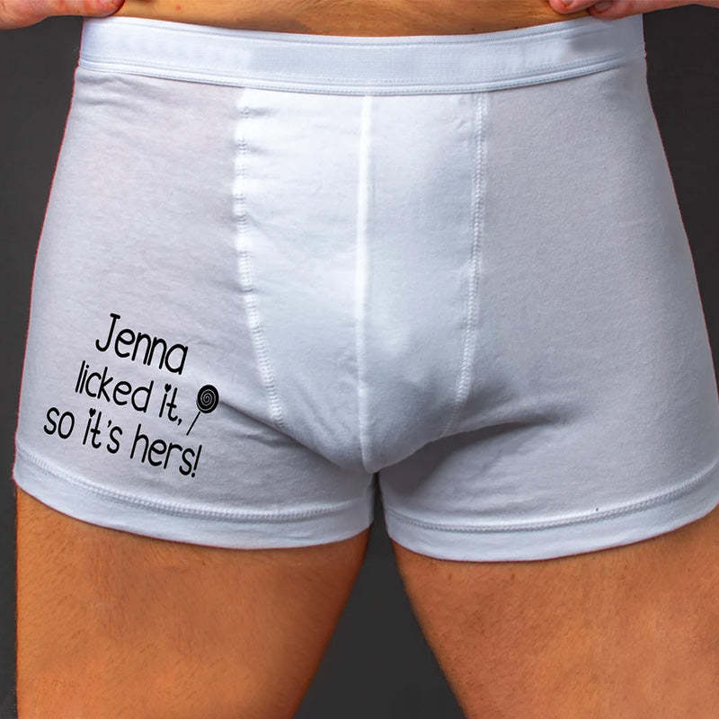 Stocking filler for husband boyfriend Christmas gift for hubby Personalised boxers