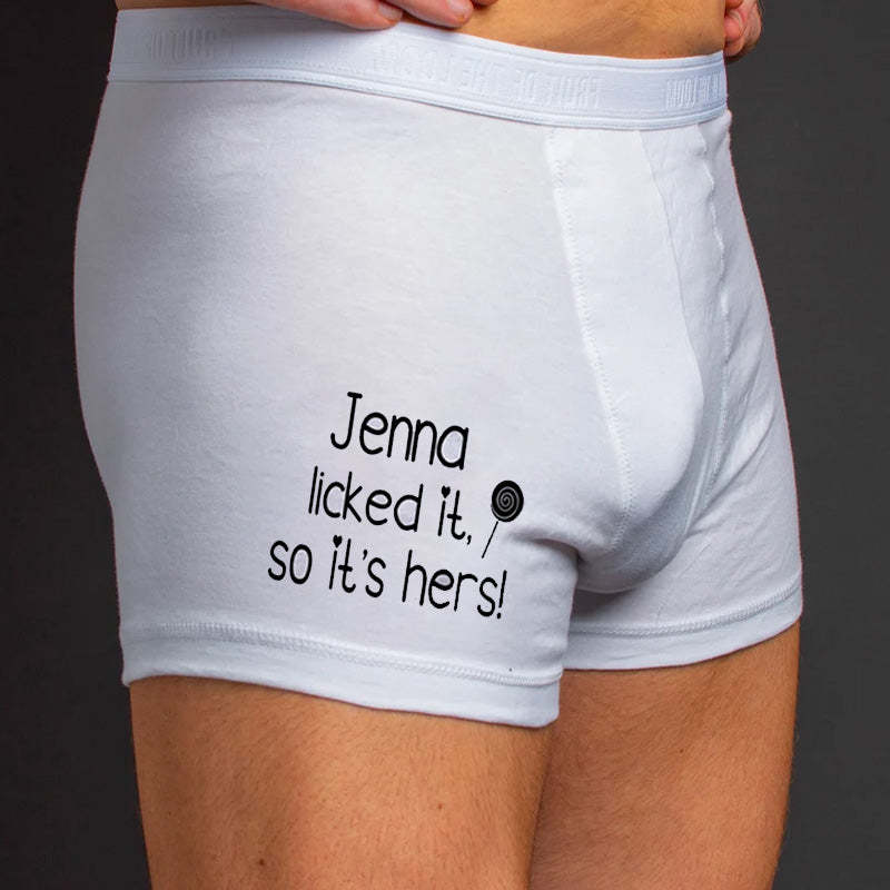 Stocking filler for husband boyfriend Christmas gift for hubby Personalised boxers