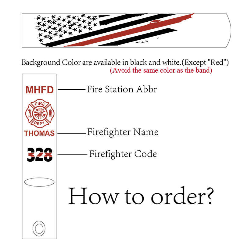 Firefighter Silicone Bands, Firefighter, first responses, first in last out