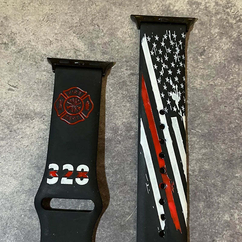 Firefighter Silicone Bands, Firefighter, first responses, first in last out