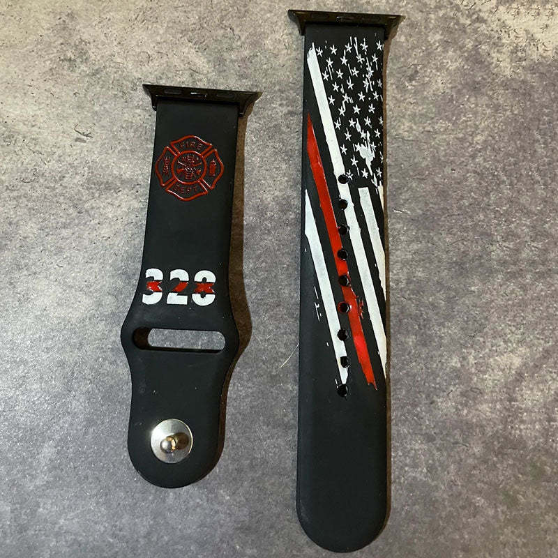 Firefighter Silicone Bands, Firefighter, first responses, first in last out