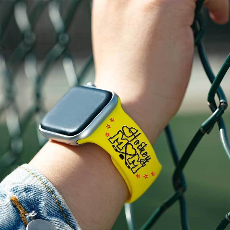 Personalized Hockey Mom Watch Band With Names And Number