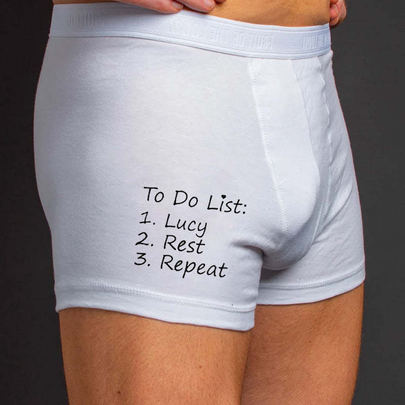 Stocking filler for husband boyfriend Christmas gift for hubby Personalised boxers