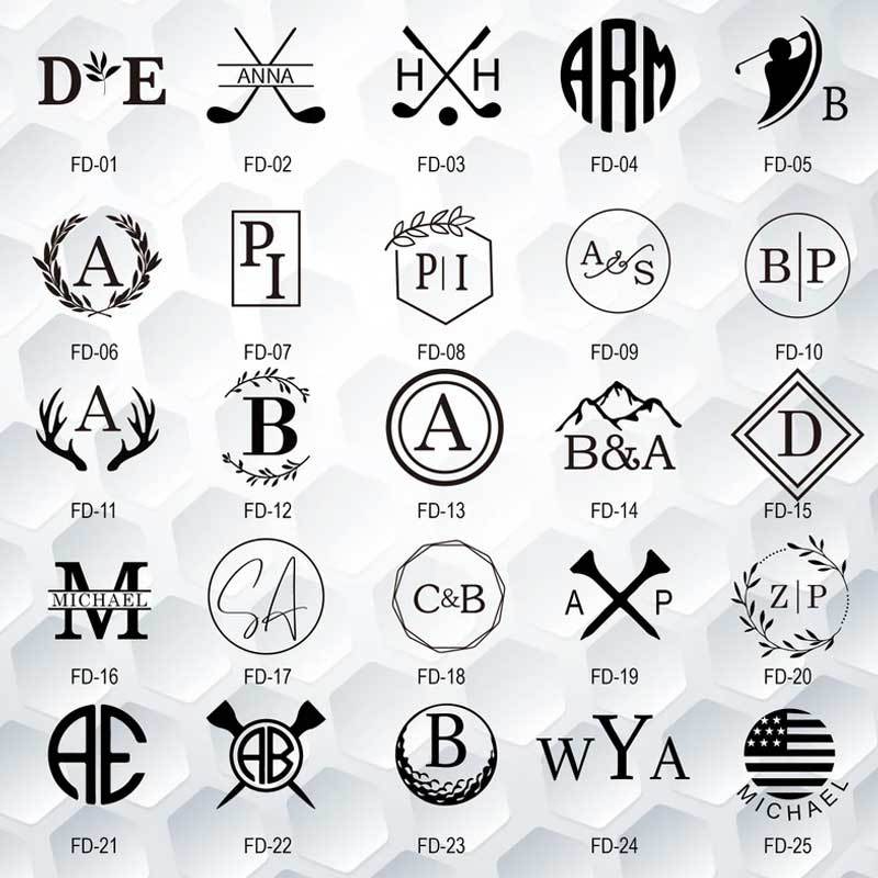 Custom Logo Stamp Monogram Golf Ball Stamp