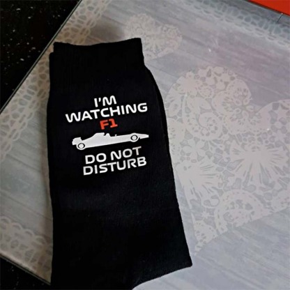 Rev Up Your Style with Personalised Lucky Racing Socks Perfect Racing Fan Gift