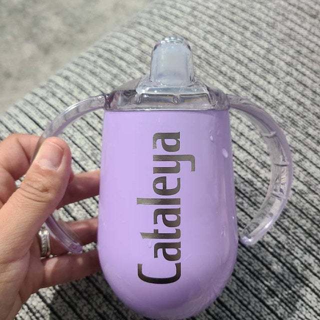 Personalized Sippy Cup, Stainless Steel Toddler Cup
