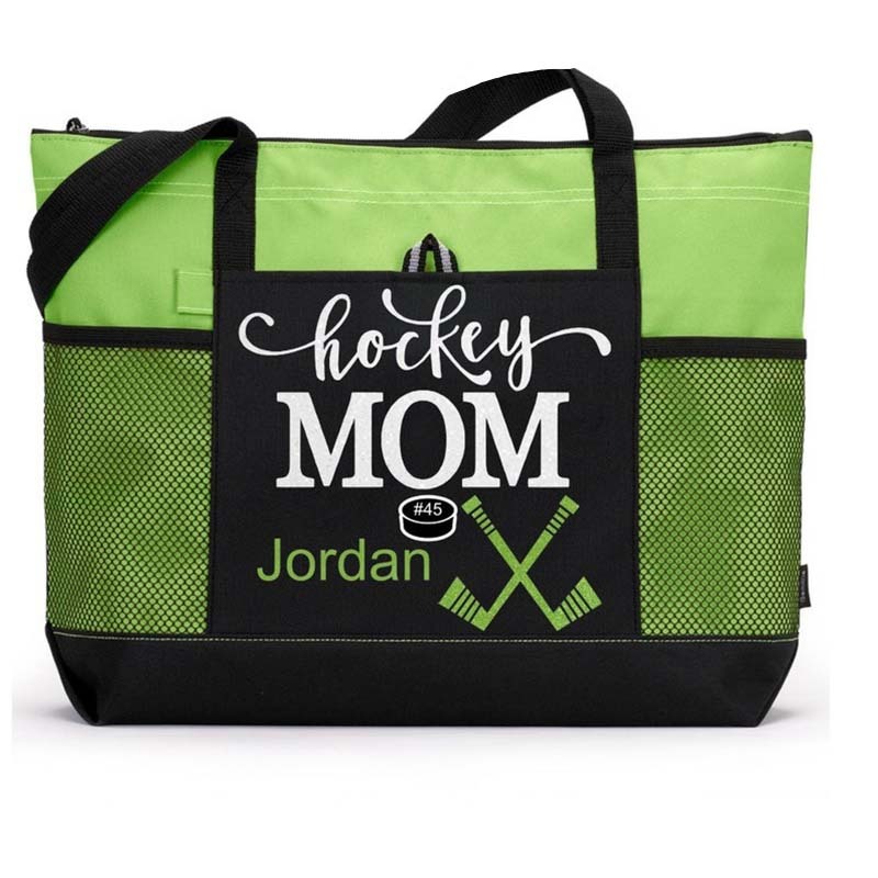 Hockey Mom Tote Hockey Mom Gift Custom Hockey Mom Tote Personalized Hockey