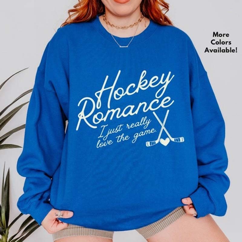 Hockey Romance Bookish Sweatshirt Gift for Romance Readers