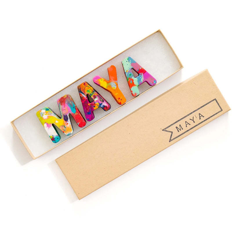Personalized NAME Crayons for Kids - Birthday Kids Crayon Set Gift