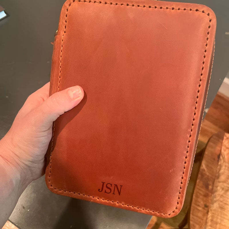 Leather Travel Cigar Box Case For Cigar Accessories