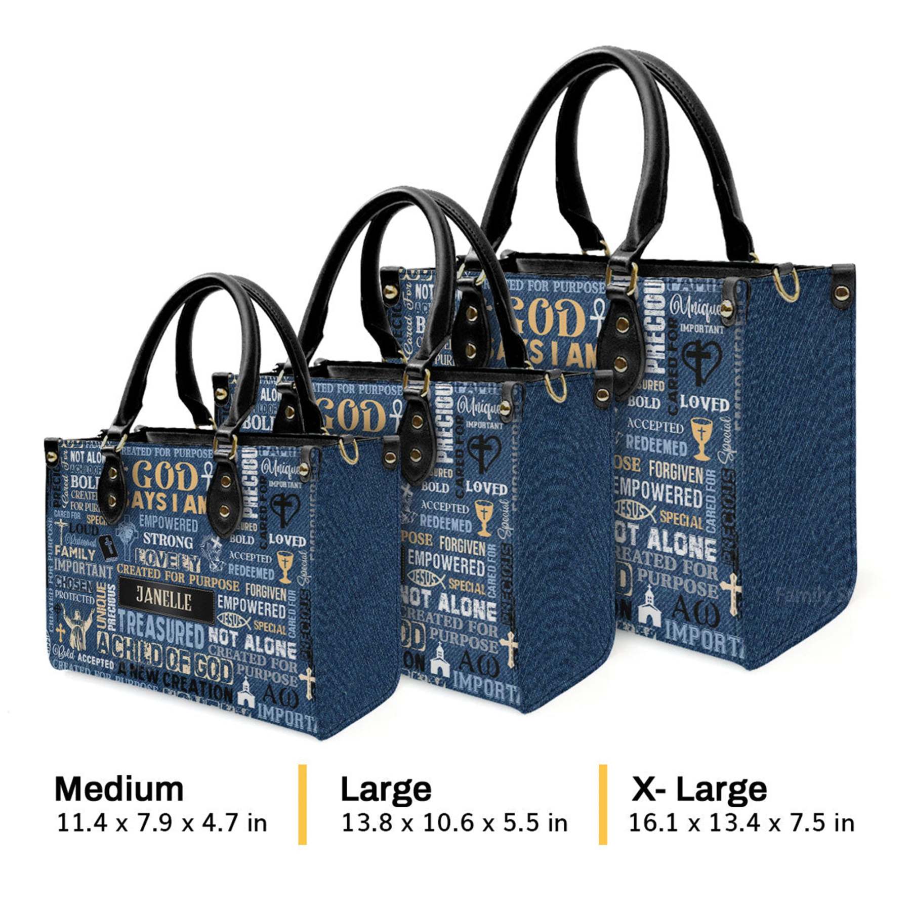 I Am A Child Of God - Scripture Gifts For Women Of God Personalized bag