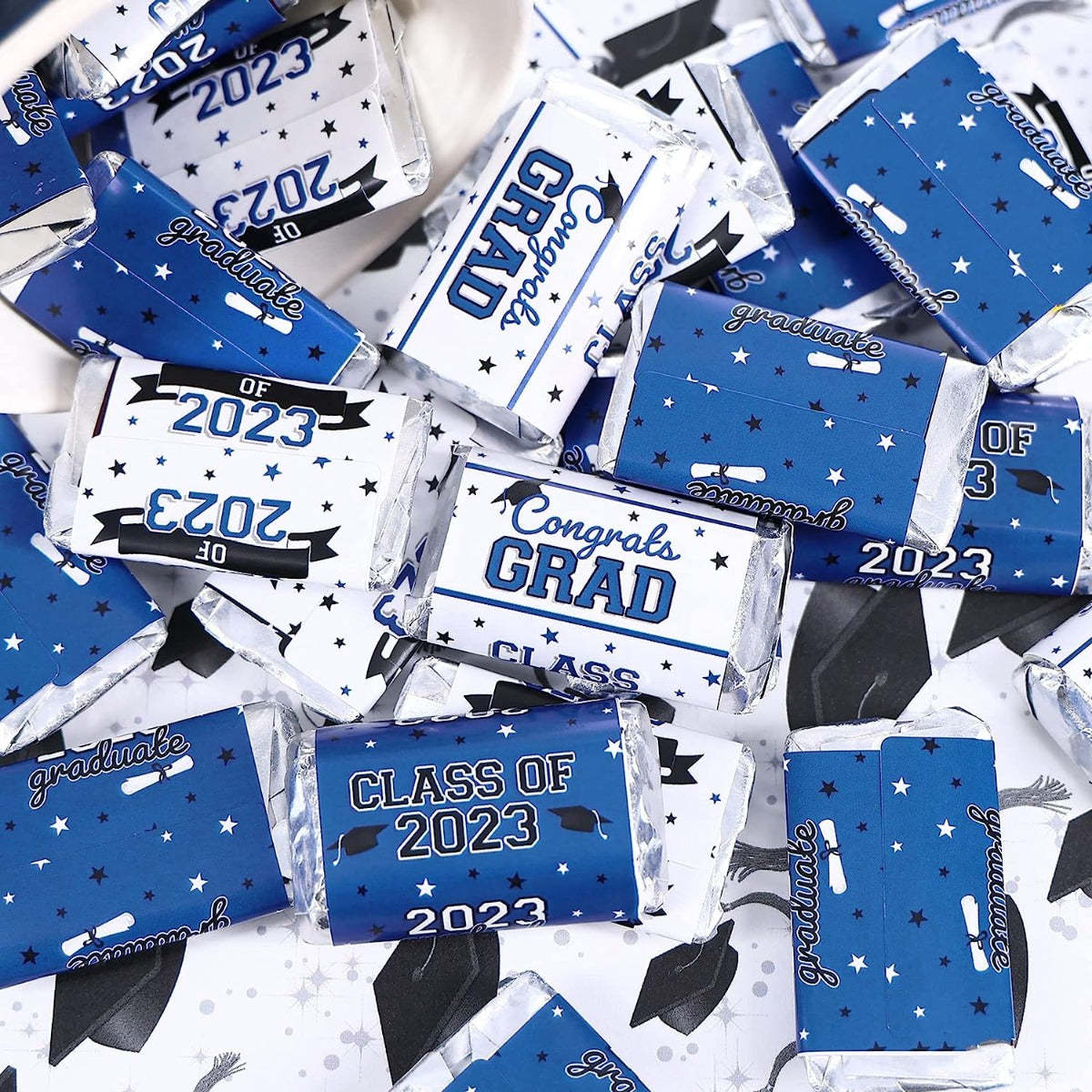 Personalized Graduation Mini Candy Bar Wrapper Label Stickers