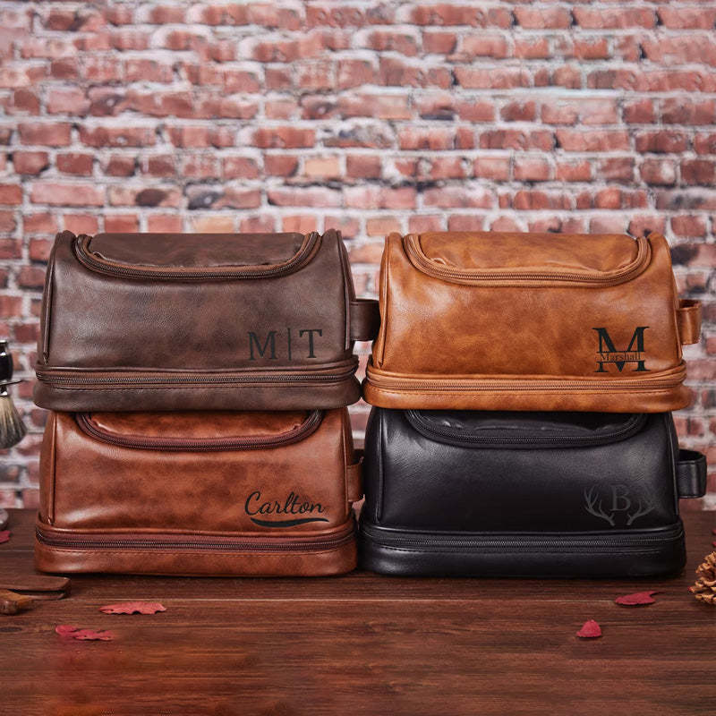 Personalized Toiletry Bag Groomsman Gift for Him Gift for Dad
