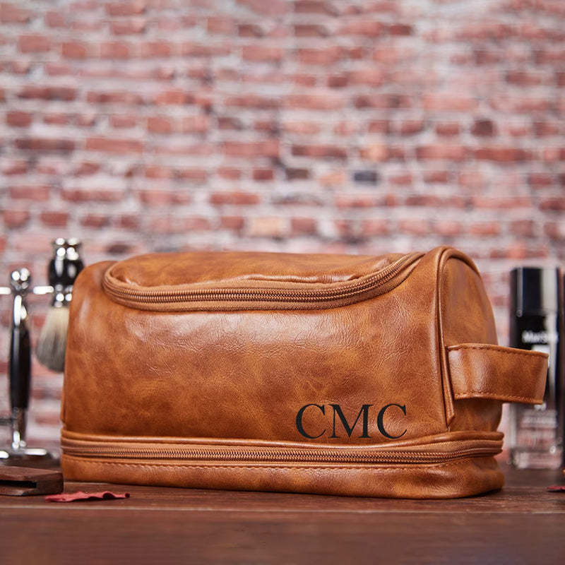 Personalized Toiletry Bag Groomsman Gift for Him Gift for Dad
