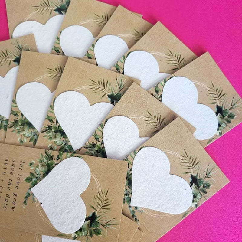 Wedding Favors Plantable Seed Bomb Personalized Seed Paper