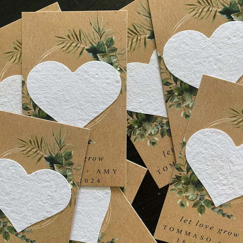 Wedding Favors Plantable Seed Bomb Personalized Seed Paper