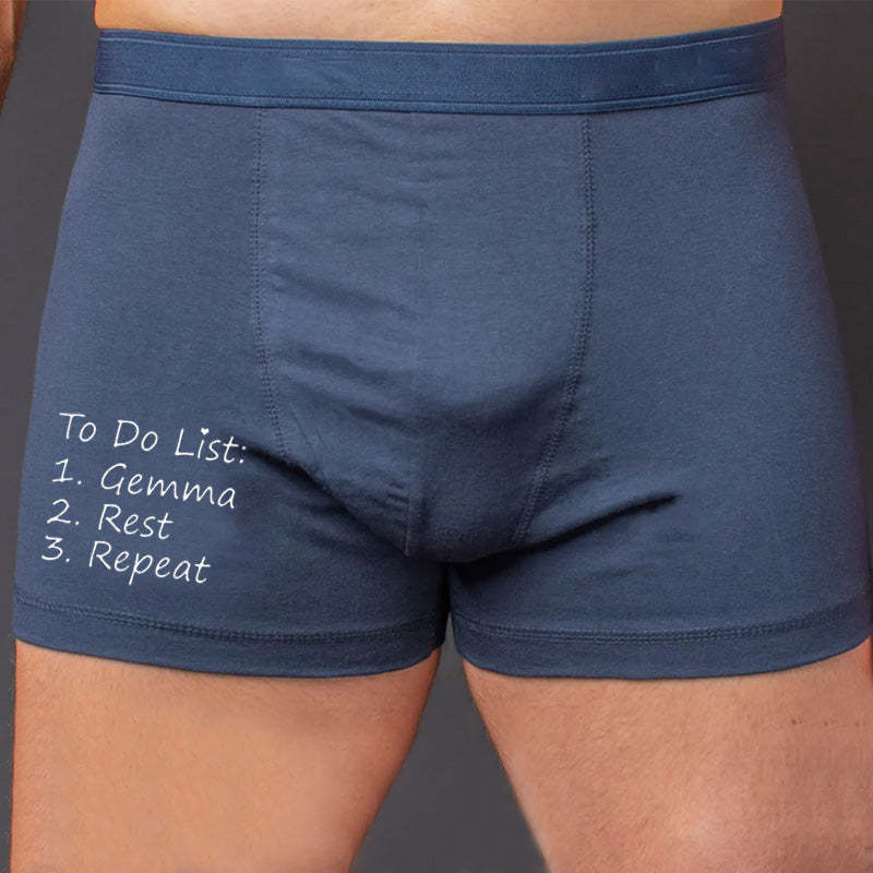 Stocking filler for husband boyfriend Christmas gift for hubby Personalised boxers