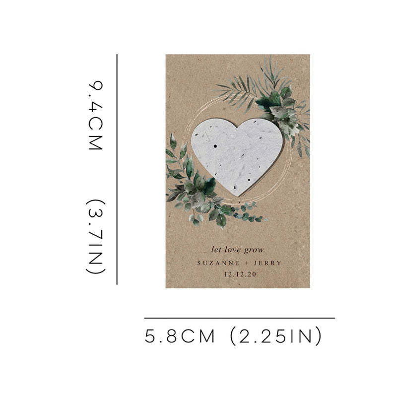 Wedding Favors Plantable Seed Bomb Personalized Seed Paper