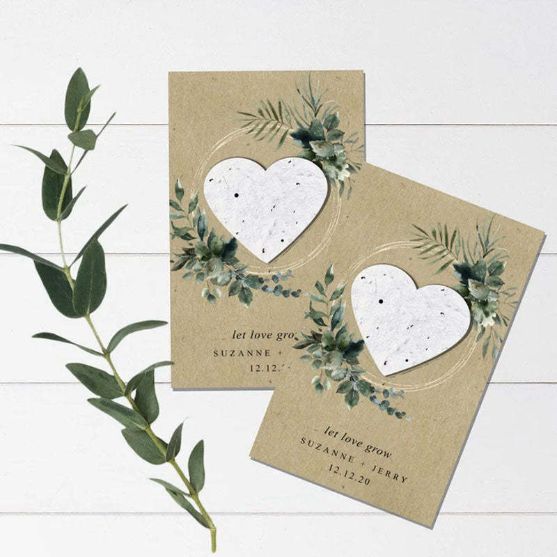 Wedding Favors Plantable Seed Bomb Personalized Seed Paper