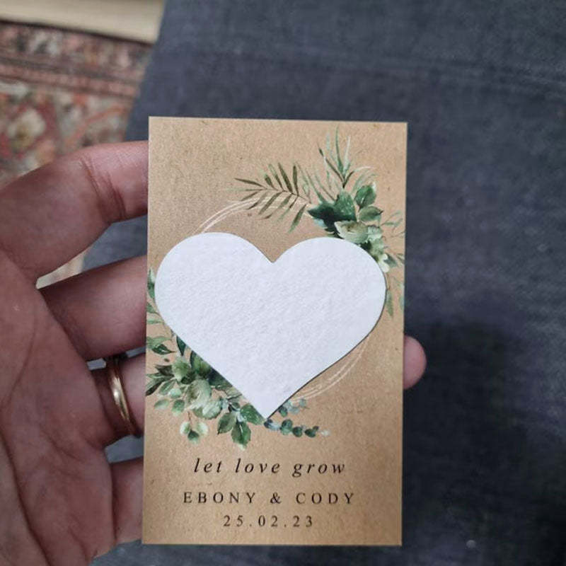 Wedding Favors Plantable Seed Bomb Personalized Seed Paper