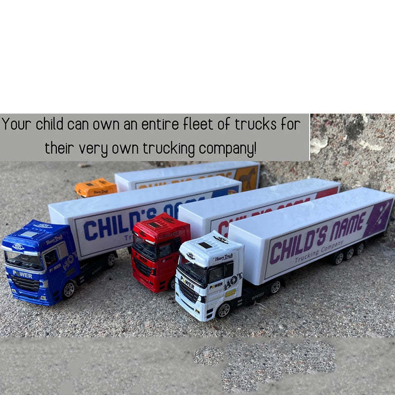 Customized With Your Child's Name On The Side Of The Truck Christmas Gift