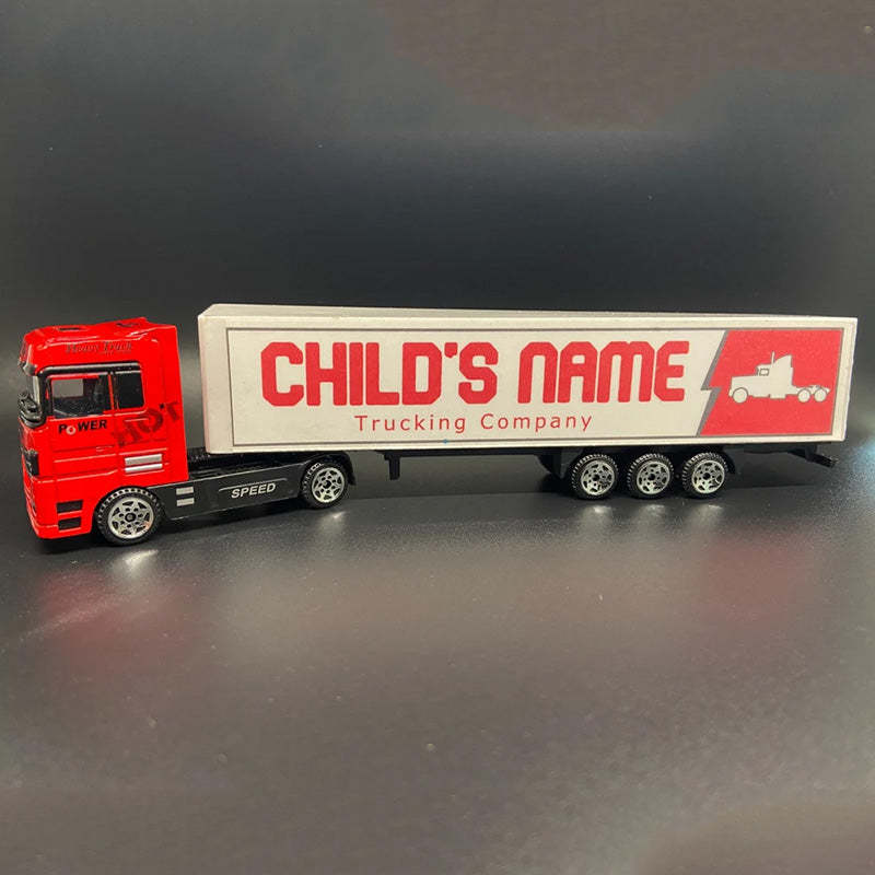 Customized With Your Child's Name On The Side Of The Truck Christmas Gift