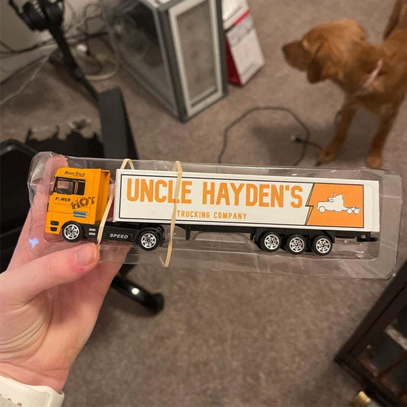 Customized With Your Child's Name On The Side Of The Truck Christmas Gift