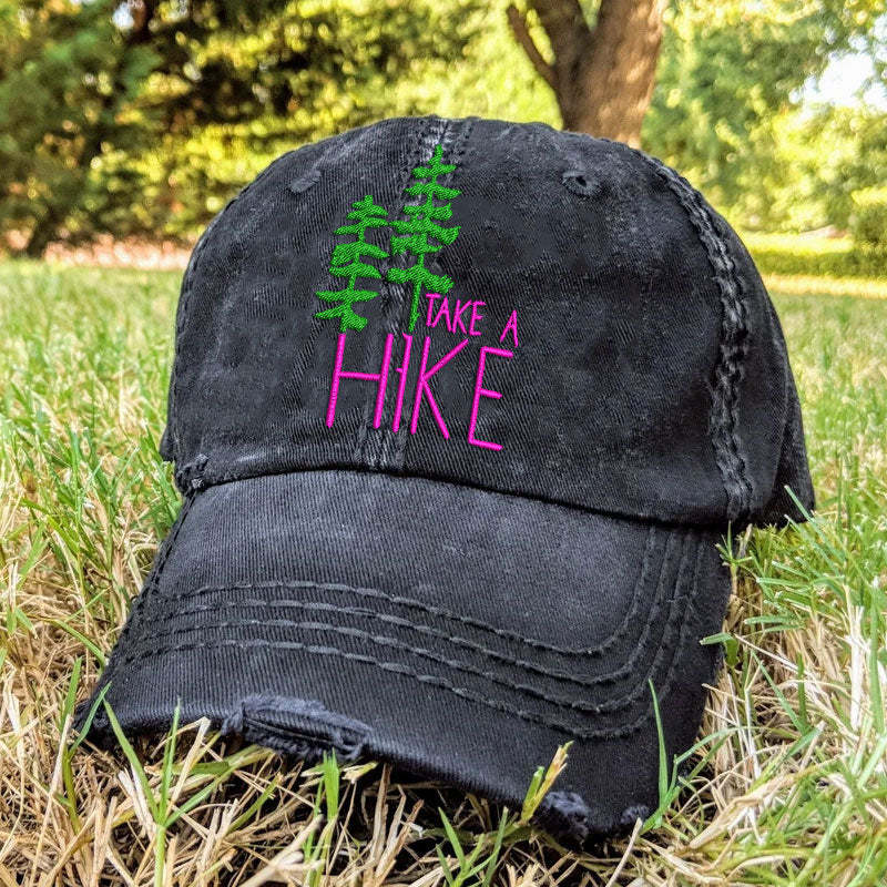 Take A Hike Baseball Cap Hat Gift For Hiker